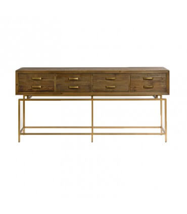 Pine and metal console
