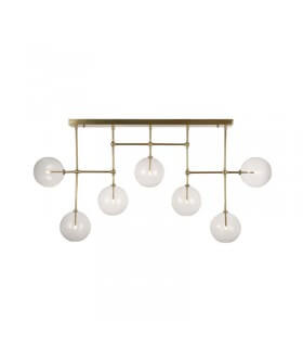 Antique gold and crystal chandelier