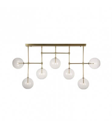 Antique gold and crystal chandelier