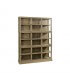 Oak and glass display cabinet