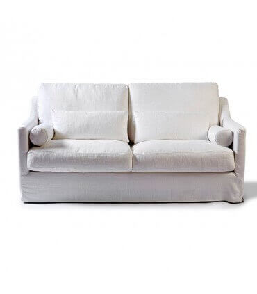 2 seater linen sofa