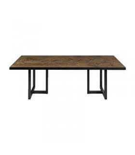 Mesa roble y metal