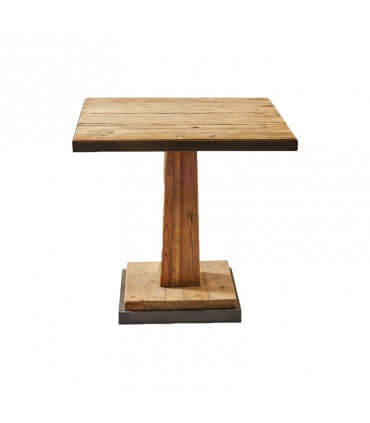 Mesa EM de madera y metal