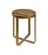 Gold and elm side table
