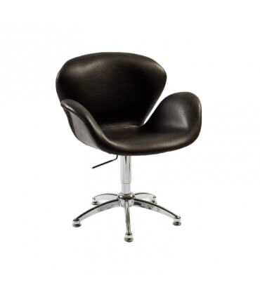 Swivel chair dark aged leather