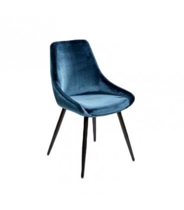 Silla tapizada y pata de madera | Crisal Deco | CarlaKey