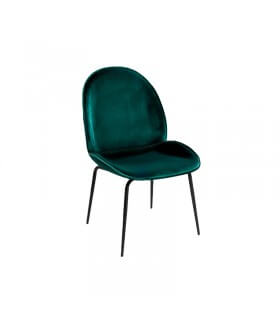 Green chair black leg