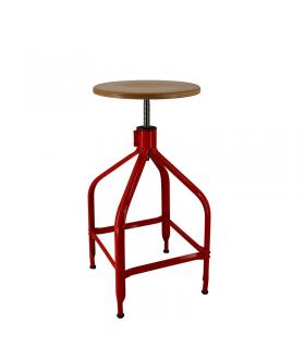 Stool Nicolle Ajustable High Wood