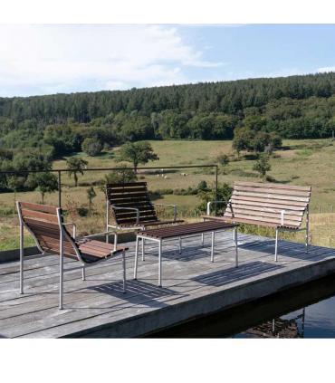 Traverse Lounge Bench with Arms