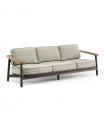 Twins Alu-Teak 3P Sofa