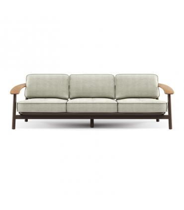 Twins Alu-Teak 3P Sofa