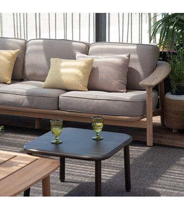 Twins Alu-Teak 3P Sofa