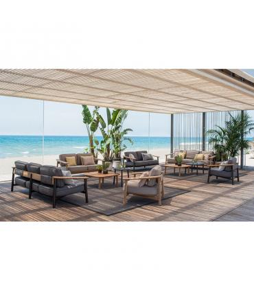 Twins Alu-Teak 3P Sofa