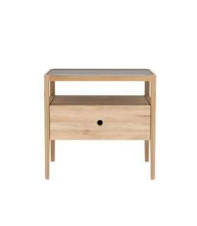 Spindle bedside table