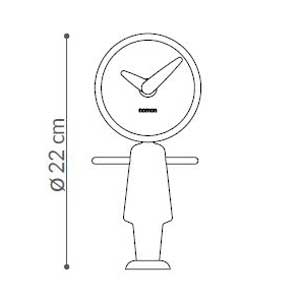 Reloj de mesa Nena Roble CarlaKey