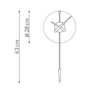 Reloj de pared pendulo Punta CarlaKey