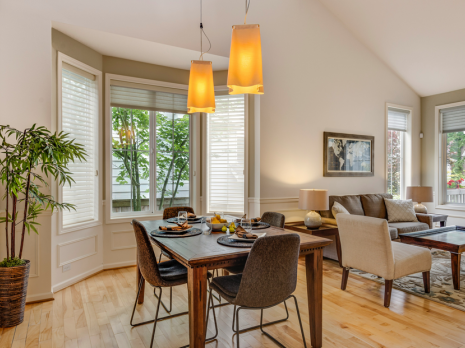 Como crear un rincón comedor en el salón